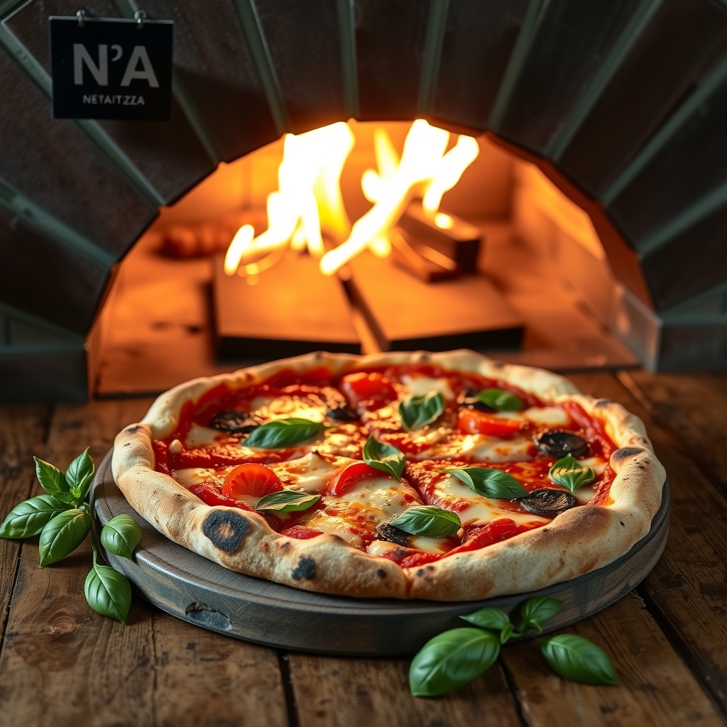 48-hour dough, 90 seconds in the fire