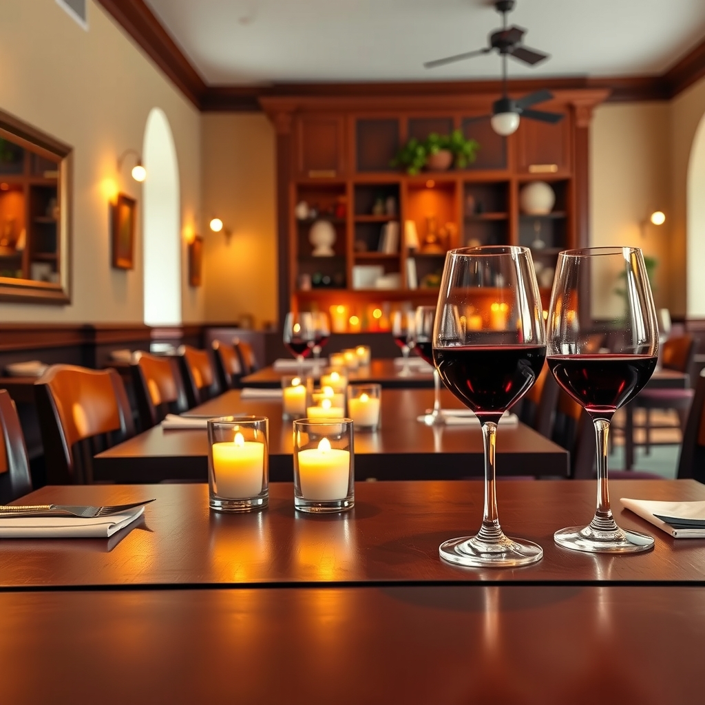 The dining room, Friday night
